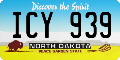 ND license plate ICY939