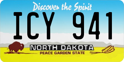 ND license plate ICY941