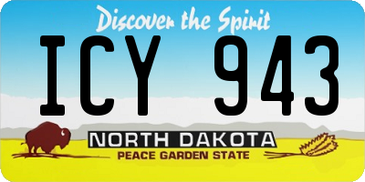 ND license plate ICY943