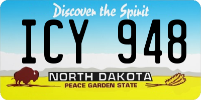 ND license plate ICY948