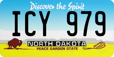 ND license plate ICY979