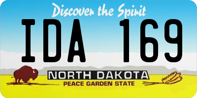 ND license plate IDA169