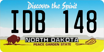ND license plate IDB148