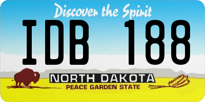 ND license plate IDB188