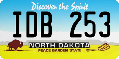 ND license plate IDB253