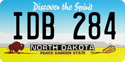 ND license plate IDB284