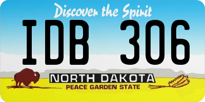 ND license plate IDB306