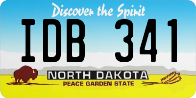 ND license plate IDB341