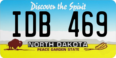 ND license plate IDB469