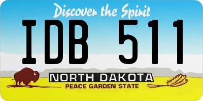 ND license plate IDB511