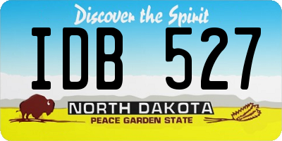 ND license plate IDB527