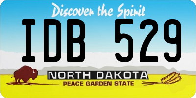 ND license plate IDB529