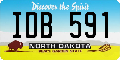 ND license plate IDB591