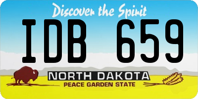 ND license plate IDB659