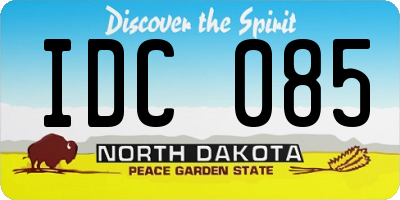 ND license plate IDC085
