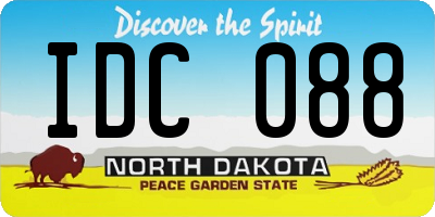 ND license plate IDC088