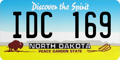 ND license plate IDC169