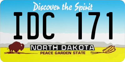 ND license plate IDC171