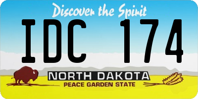 ND license plate IDC174