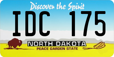 ND license plate IDC175