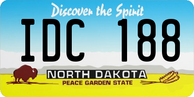 ND license plate IDC188