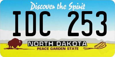 ND license plate IDC253
