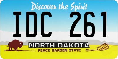 ND license plate IDC261