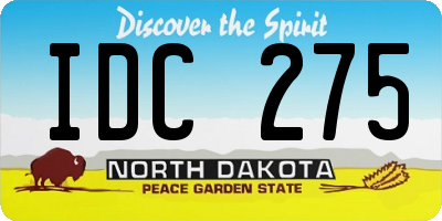 ND license plate IDC275