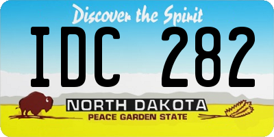 ND license plate IDC282