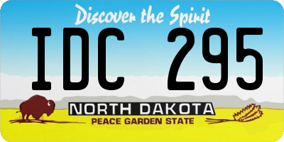 ND license plate IDC295