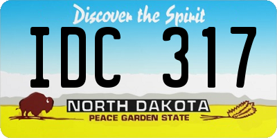 ND license plate IDC317