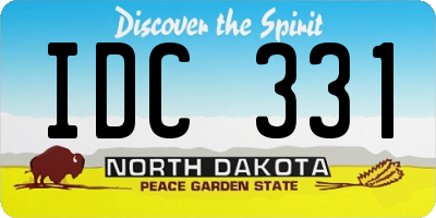 ND license plate IDC331