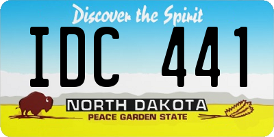 ND license plate IDC441