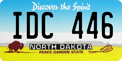 ND license plate IDC446