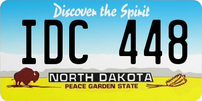 ND license plate IDC448