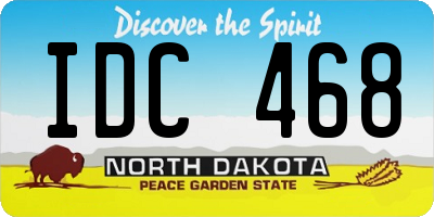 ND license plate IDC468