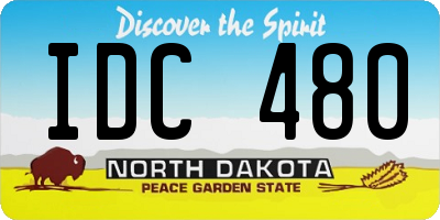 ND license plate IDC480