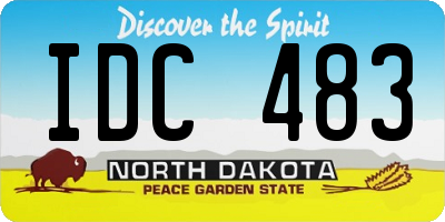 ND license plate IDC483