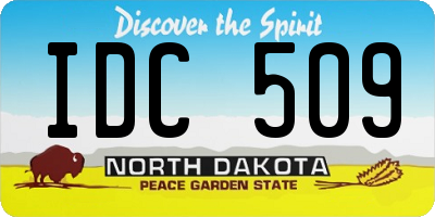 ND license plate IDC509