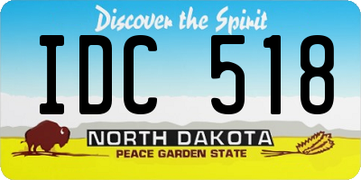 ND license plate IDC518