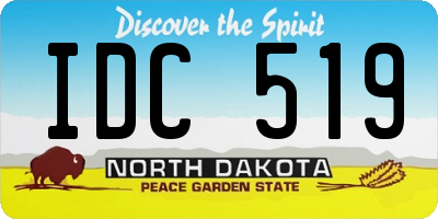 ND license plate IDC519