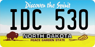 ND license plate IDC530