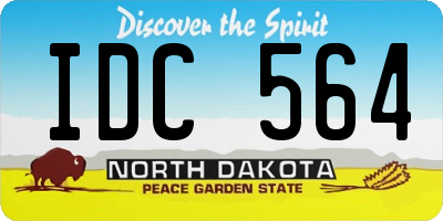 ND license plate IDC564