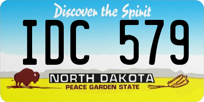 ND license plate IDC579