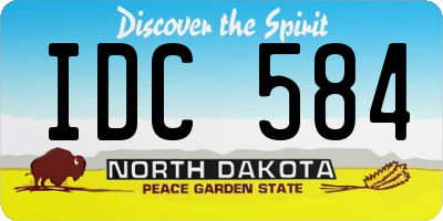 ND license plate IDC584