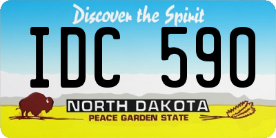 ND license plate IDC590