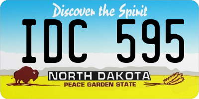 ND license plate IDC595