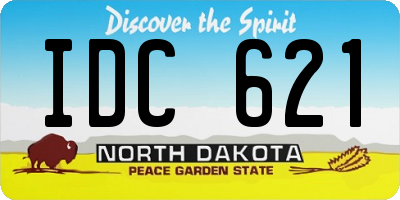 ND license plate IDC621