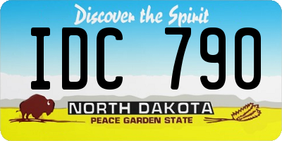 ND license plate IDC790