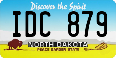 ND license plate IDC879